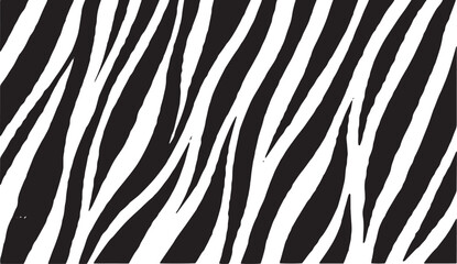 Zebra Stripe Black and White Background © Sergio