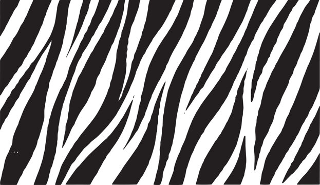 Zebra Stripe Black and White Background