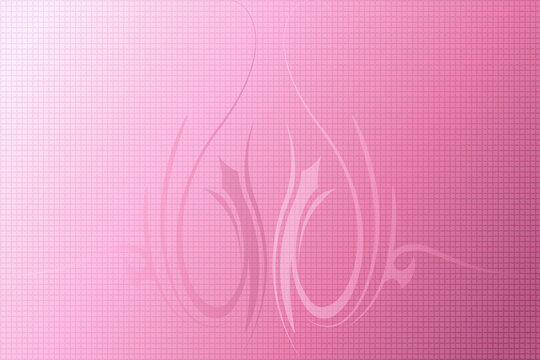 Abstract pink background with elegant tribal swirl pattern and smooth gradient