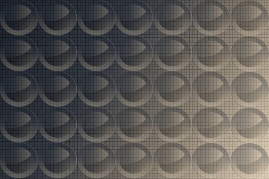 Modern geometric square tile background with carbon gradient and overlapping rings