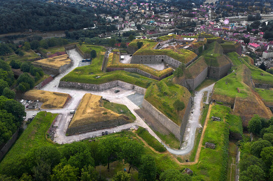 The historic Kłodzko Fortress (Twierdza Kłodzko) in Klodzko city in Poland, Extensive fortress construction from the 17th&ndash;18th centuries. The fortress is located on Forteczna Mountain -369 m above sea