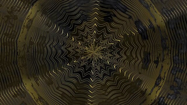 Swirling patterns in dark and light gold tones