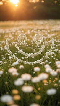 Smiley daisy flowers cheerful spring meadow floral pictures