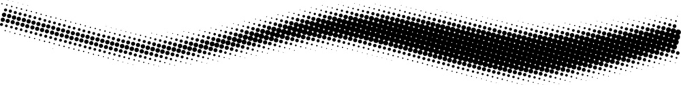 Wavy halftone design element in black and white vector eps format