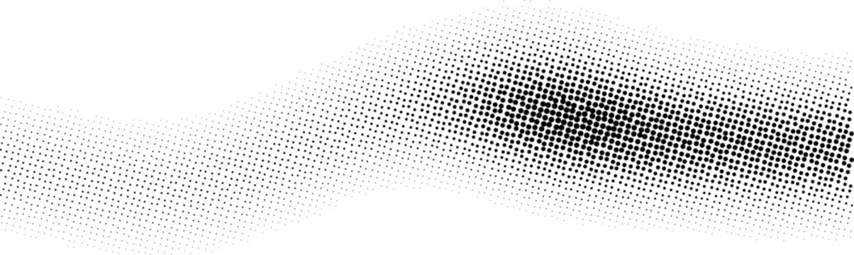 Abstract Monochrome Wavy Halftone Design Vector Pattern eps Graphic Element for Modern Artistic Layouts