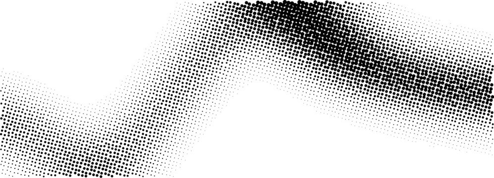 Abstract black and white wavy halftone grain pattern background design vector eps file