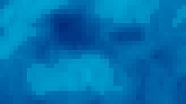 Abstract mosaic with varying shades of blue