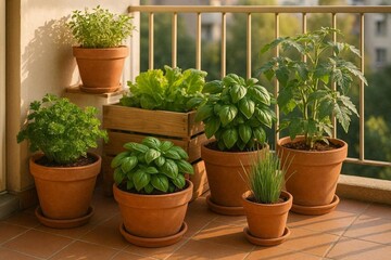 Fototapeta premium plants in pots