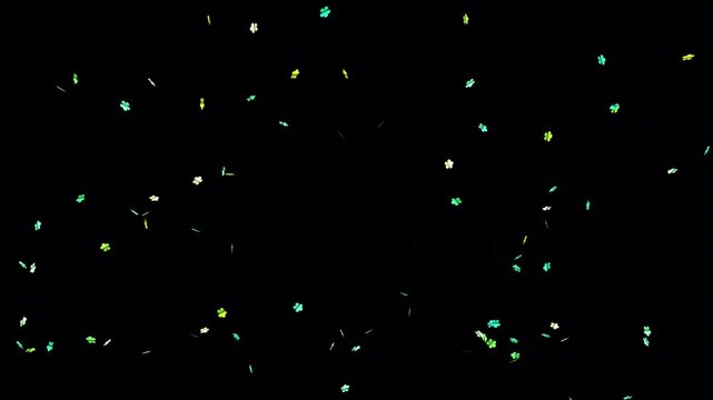 Radial Confetti Scattering VFX for Announcements flower shape