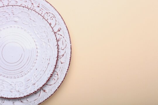 plate in the background
