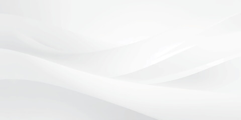 Fototapeta premium soft flowing white gray abstract curves creating smooth minimalist wave texture for modern design and presentation backgrounds