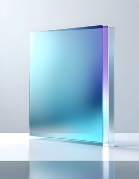 Abstract Glassmorphism Background with Transparent Glass Layers