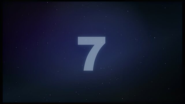 Abstract dark blue cosmic background with shimmering stars and soft glowing light gradients