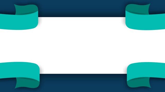 Healthcare Awareness Campaign Background with Teal Ribbons.