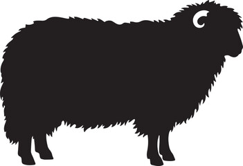 Shaggy Valais Blacknose Wool Silhouettes © MdHasan