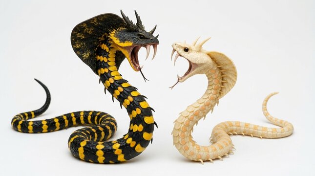 Two titanocobras face to face