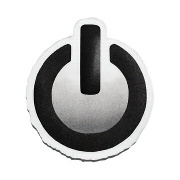 PNG Power button symbol illustration.