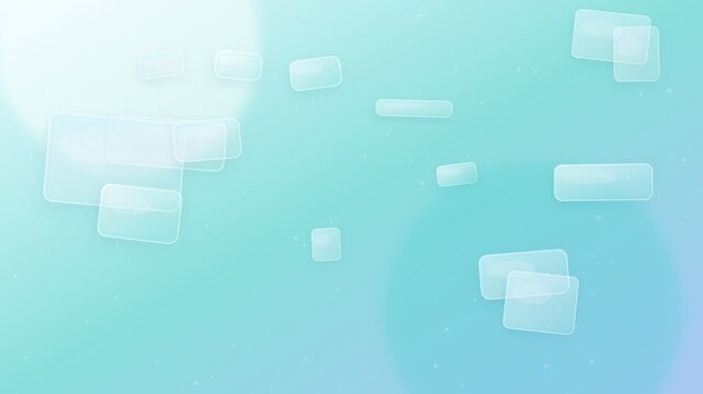 Floating Glassmorphism Panels on Soft Blue Gradient Background