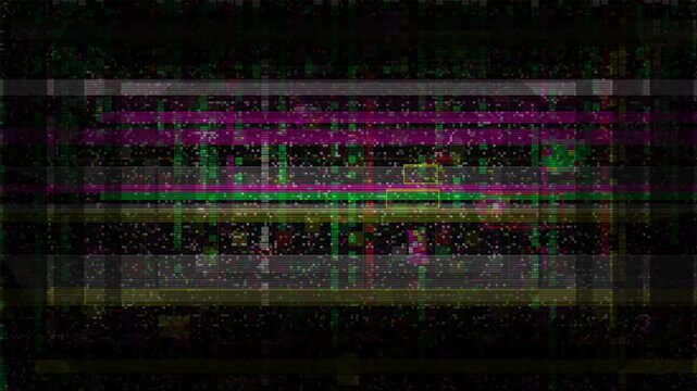 Abstract background with vibrant distorted lines and digital noise suitable for creative projects, visual effects, digital art, and technology themes.