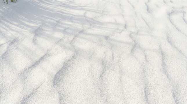 Fine white sand texture with soft light and shadow patterns