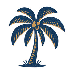 Obraz premium PNG Tropical palm tree illustration.