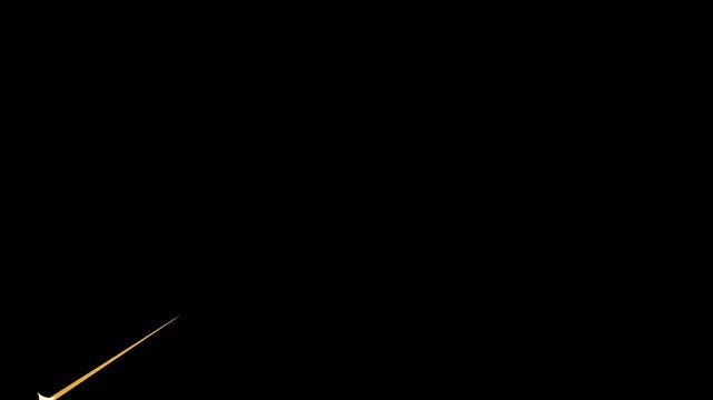 Bright golden streak brings dynamic energy to night sky visuals. Ideal for backgrounds, banners, and design projects needing impressive lighting effects.