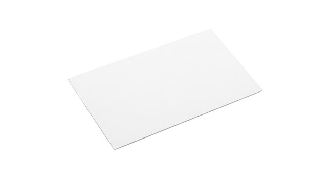 Clean white paper sheet on plain background.