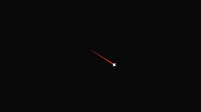 Red starlight streaking through dark space, ideal for astronomy, science fiction, and futuristic themed projects or designs.