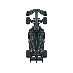 Obraz premium Sleek Dark Grey F1 Race Car Top Perspective With Arrows Demonstrating Aerodynamic Airflow Dynamics Over The Vehicle Body To Illustrate Wind And Design Efficiency Vector Illustration