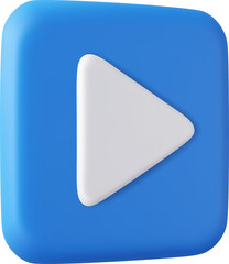 Obraz premium 3d Play red icon