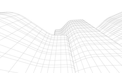 Fototapeta premium architectural buildings vector 3d illustration