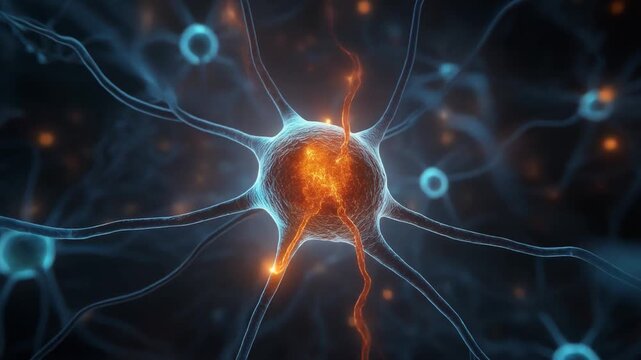 Neural network synapse firing with electric energy during abstract biological process