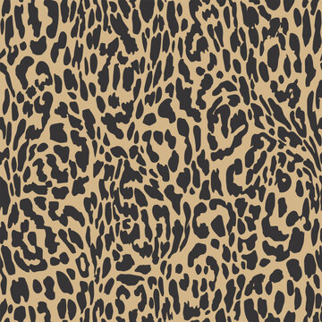 Leopard Print Seamless Pattern Classic Animal Spots Texture For Wild Fashion Apparel Background