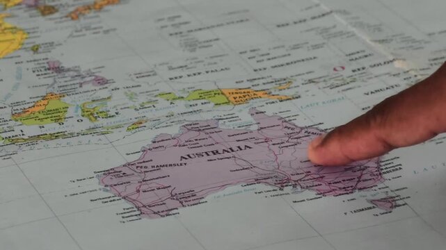 Map of the Australian Continent