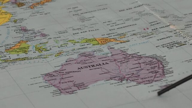 Map of the Australian Continent