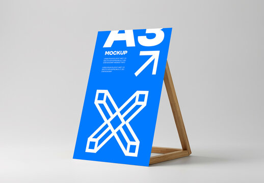 A4 Stand Frame Mockup
