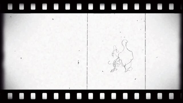 Old Film Roll, Sprocket Hole Film Overlay Noise Dust Scratches Texture.