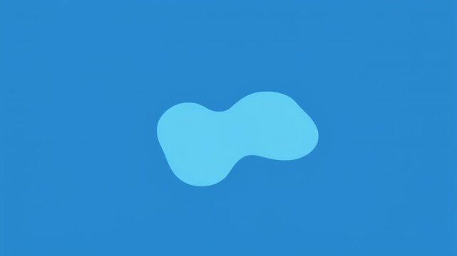 Fluid Blue Shapes Transition with Dynamic Movement and Clean Background for Animated Graphics