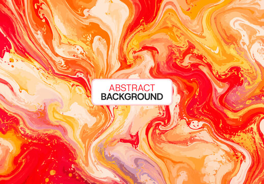 Vibrant Abstract Liquid Marble Background