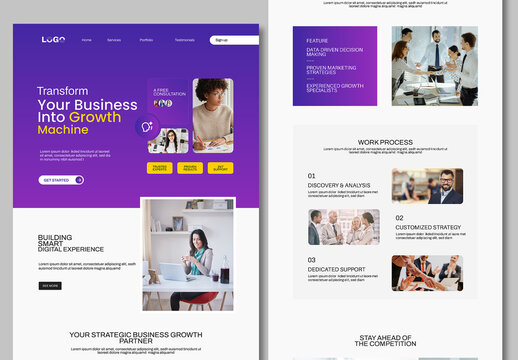 Business Landing Page Design