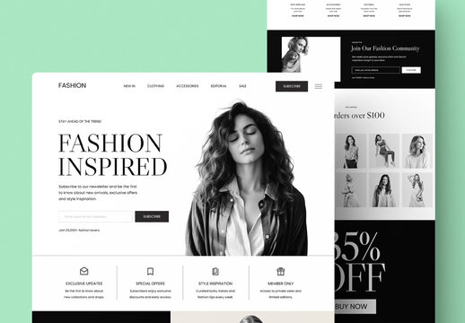 Minimal Fashion Newsletter Email Template Design