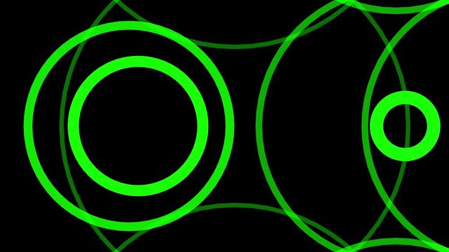 radio wave animation on green
