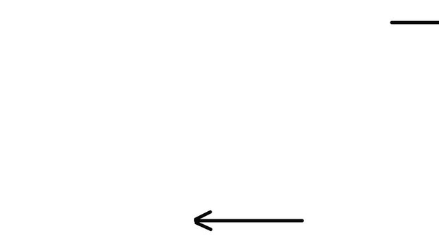 At the top and bottom there are horizontal arrows pointing in opposite directions.
