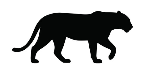 Panther Silhouette Vector Illustration © Pak