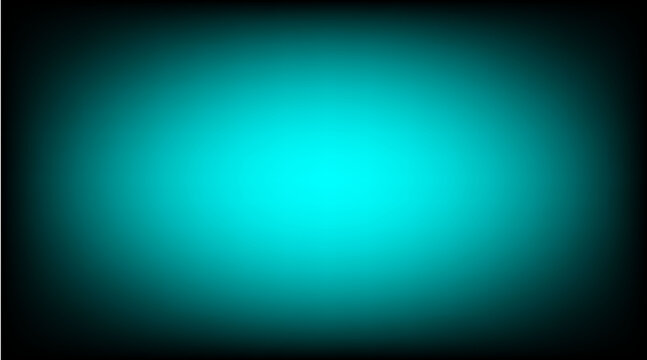 Cyan and black vignette gradient background with dark edges