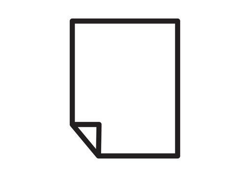シンプルな書類のアイコン
