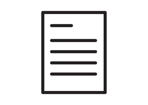 シンプルな書類のアイコン
