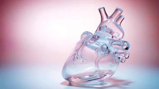 statin. An abstract glass sculpture of a human heart, with a single statin pill balanced on its top. event programs, museum guides, designed for cultural heritage projects and event programs.
