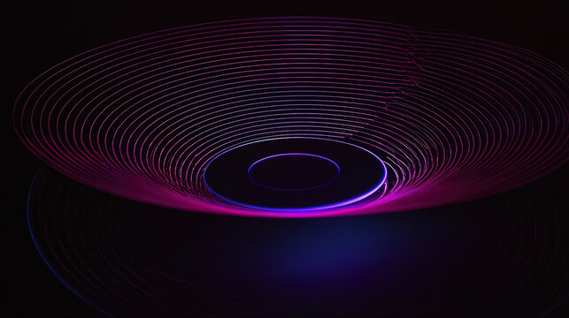 ultrathin. Concentric magnetic field lines of pure light warping space around a laser beam. STEM education sheets, lab safety posters, designed for biotech research communications, used by teachers.
