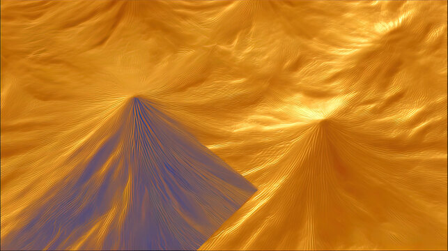 updraft. Thin metal sheets lifted by celestial golden photonic winds in space. product launch decks, UI/UX mockups, designed for product launches and innovation pitches, used by teachers.

